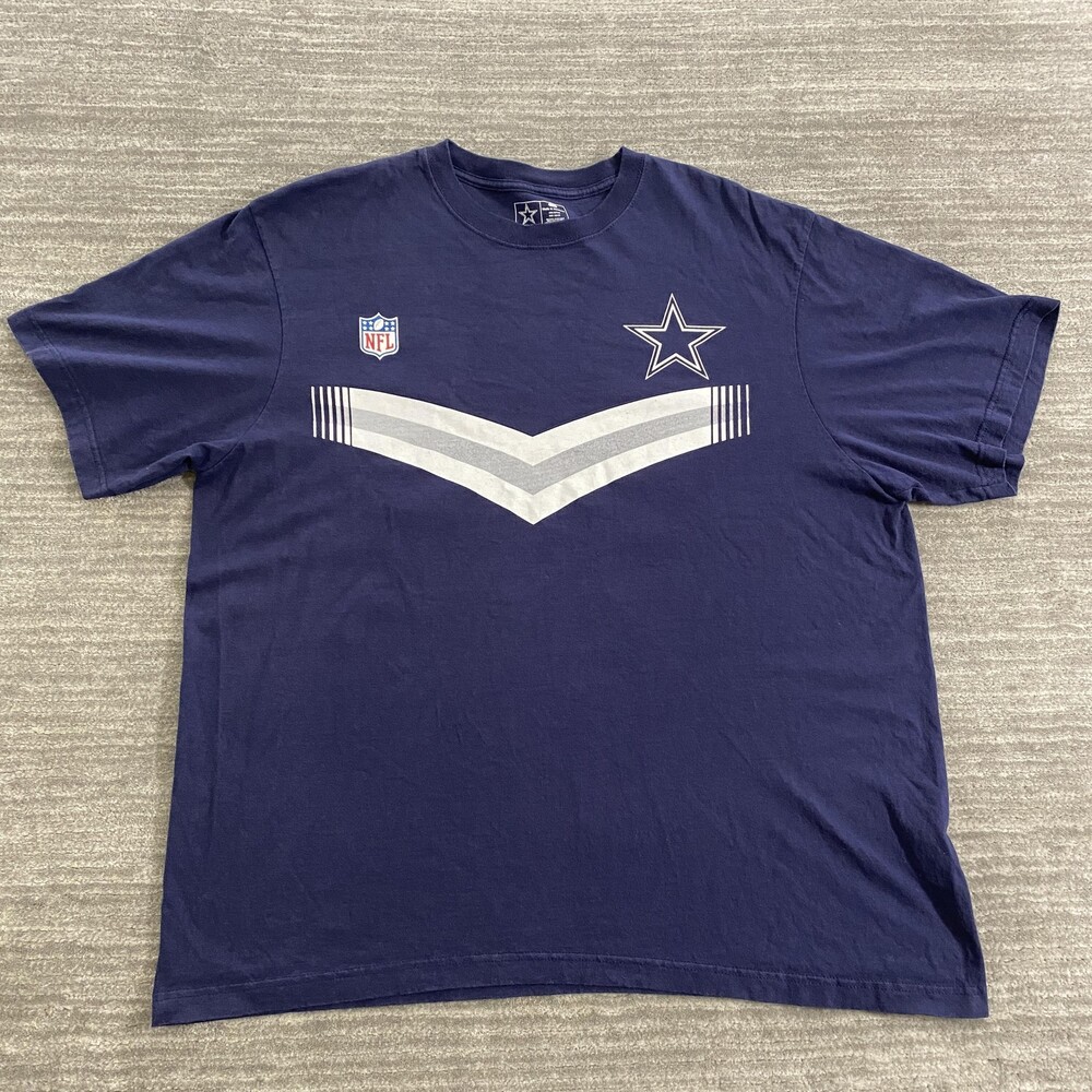 Dallas Cowboys Shirt Mens 2XL Blue NFL Football Austin 19 Team Apparel Cotton